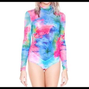 Sheer Tye Dye Mesh bodysuit